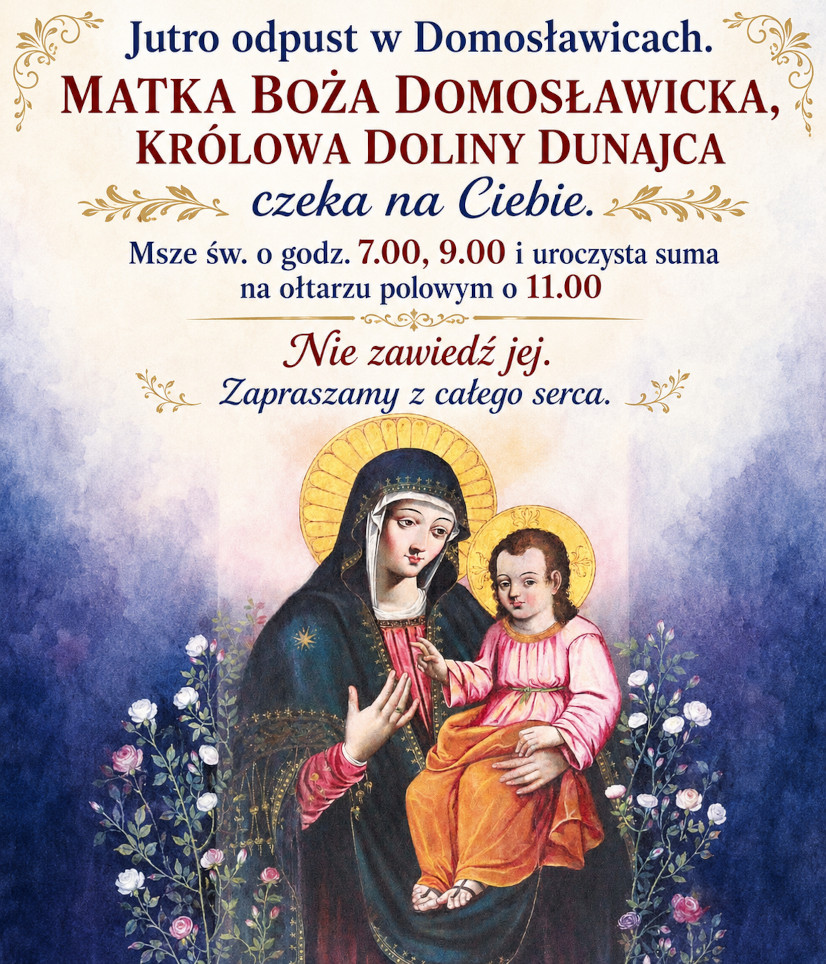 plakat odpust Matki Bożej